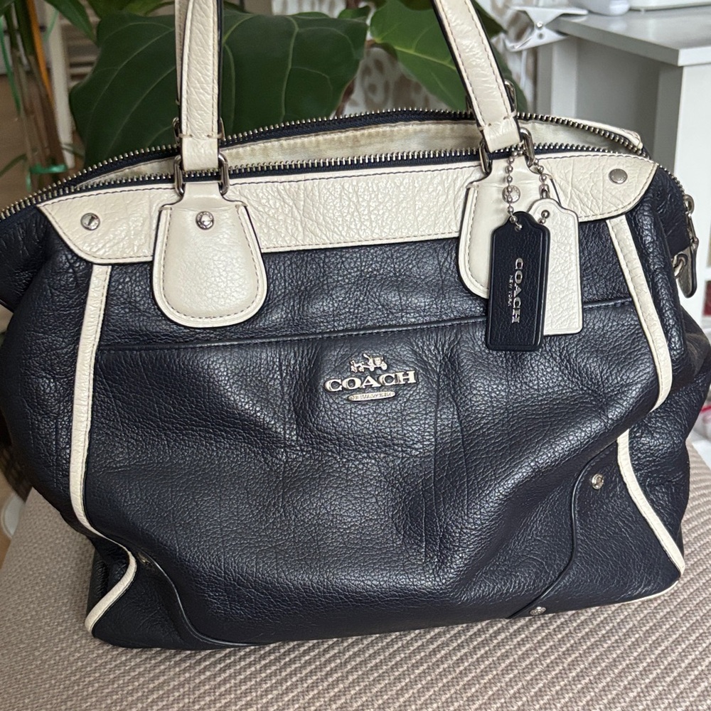 Coach Black and Cream Shoulder Bag and Wallets